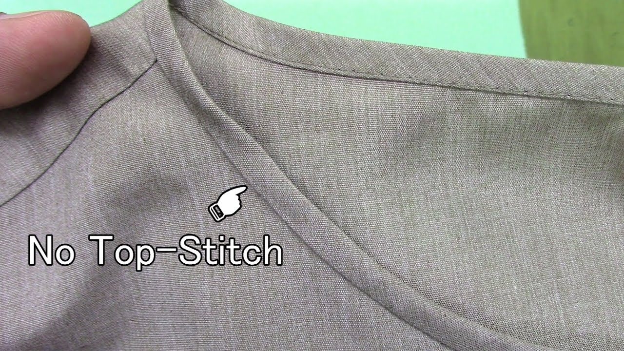 Bias Binding Neckline without Top Stitch (Advanced Level)