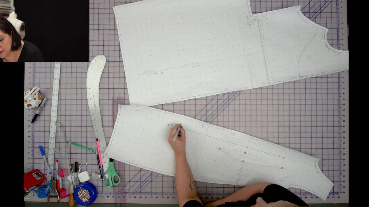 Transferring Twist Dress to Pattern