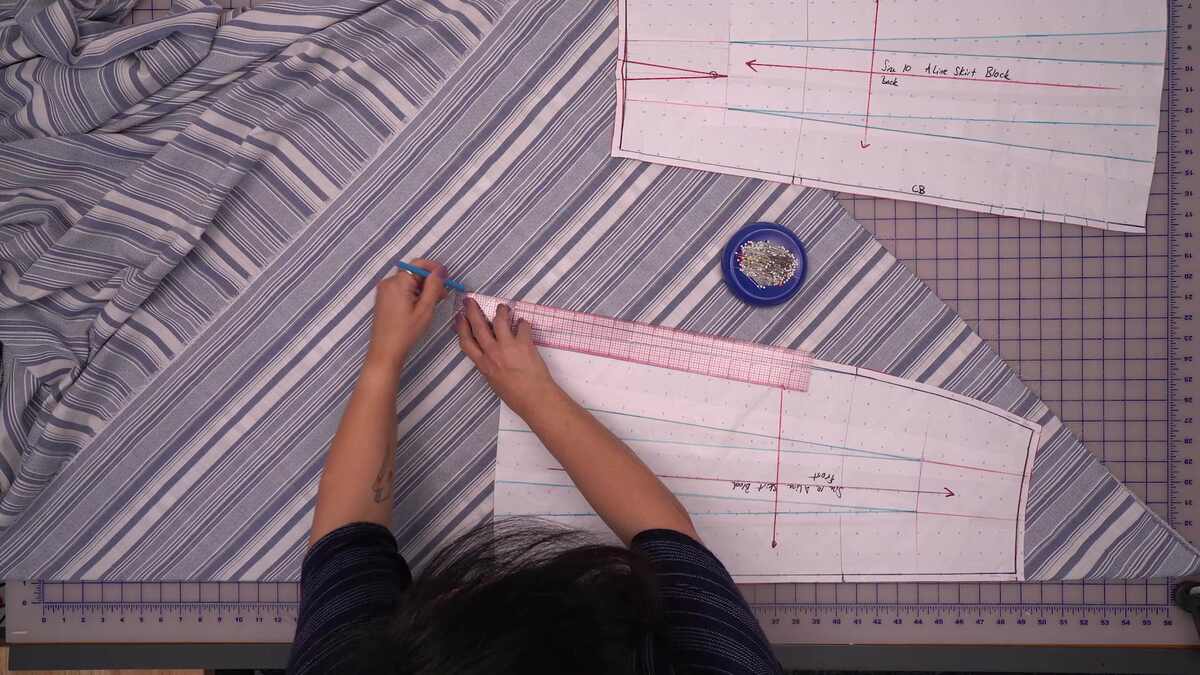 Exploring A-Line Skirt Variations and Fabric Grain Effects