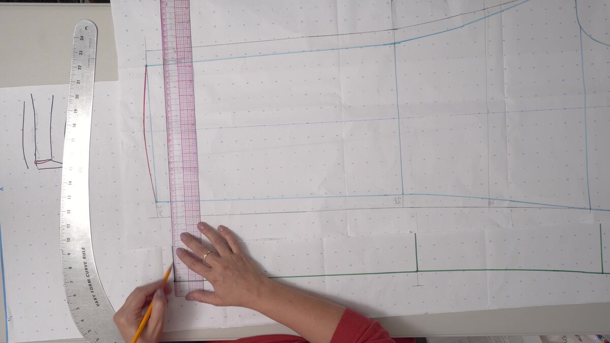 Tracing and Adjusting Trouser Block Patterns