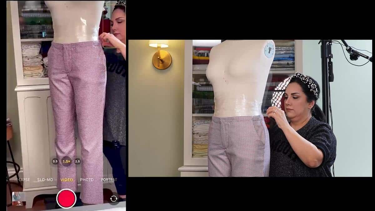 Finalizing Our Trouser Project: Waistband, Hook and Eye, and Hemming